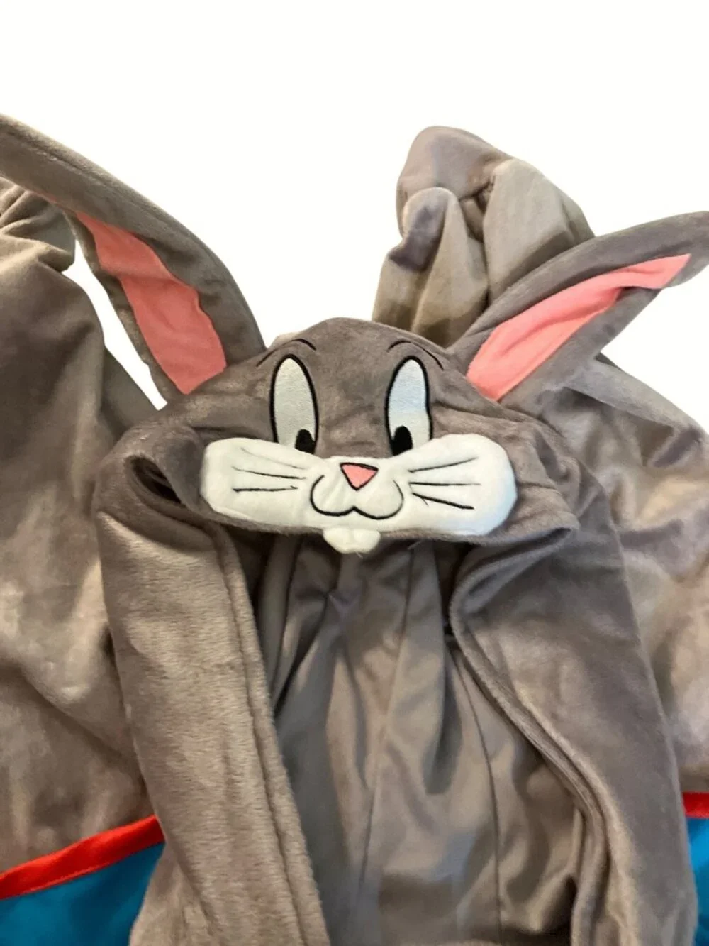 Space Jam: A New Legacy Bugs Bunny Costume Hoodie Pajamas With Tune Squad Logo S